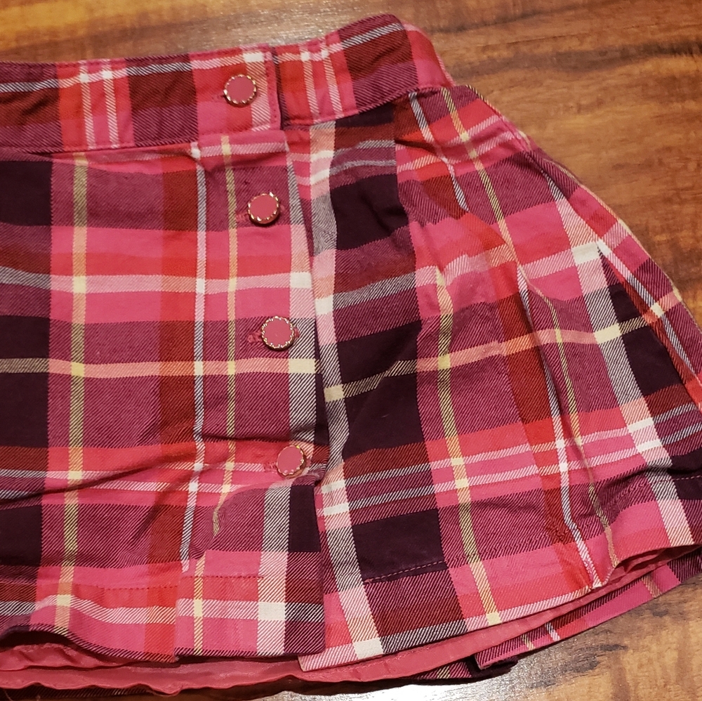 Janie and Jack EUC 12-18 months Equestrian horse sweater and pink plaid skirt - Picture 8 of 10